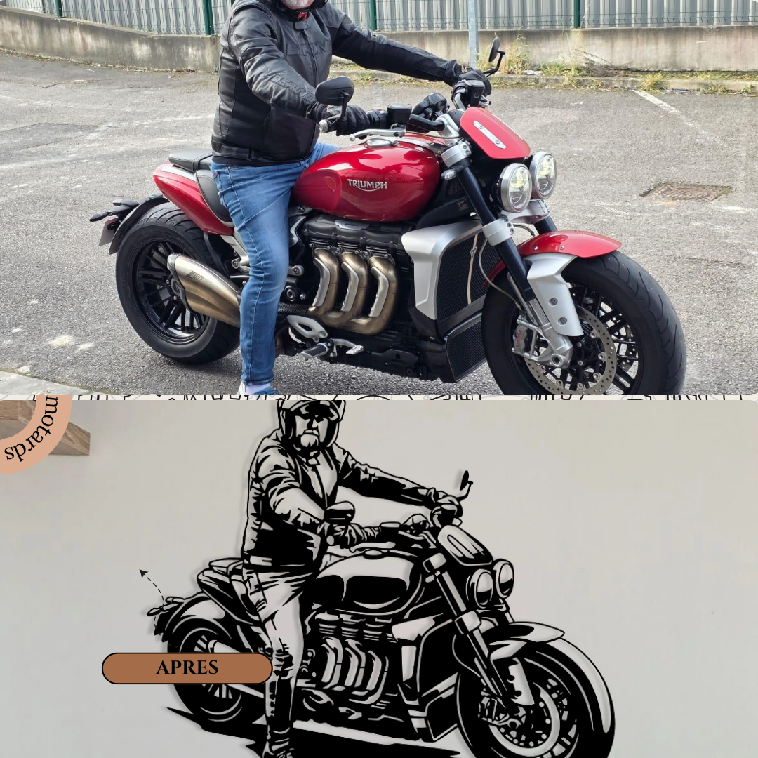 Création sur mesure en acier – décoration personnalisée moto, auto, logo – fabrication artisanale française