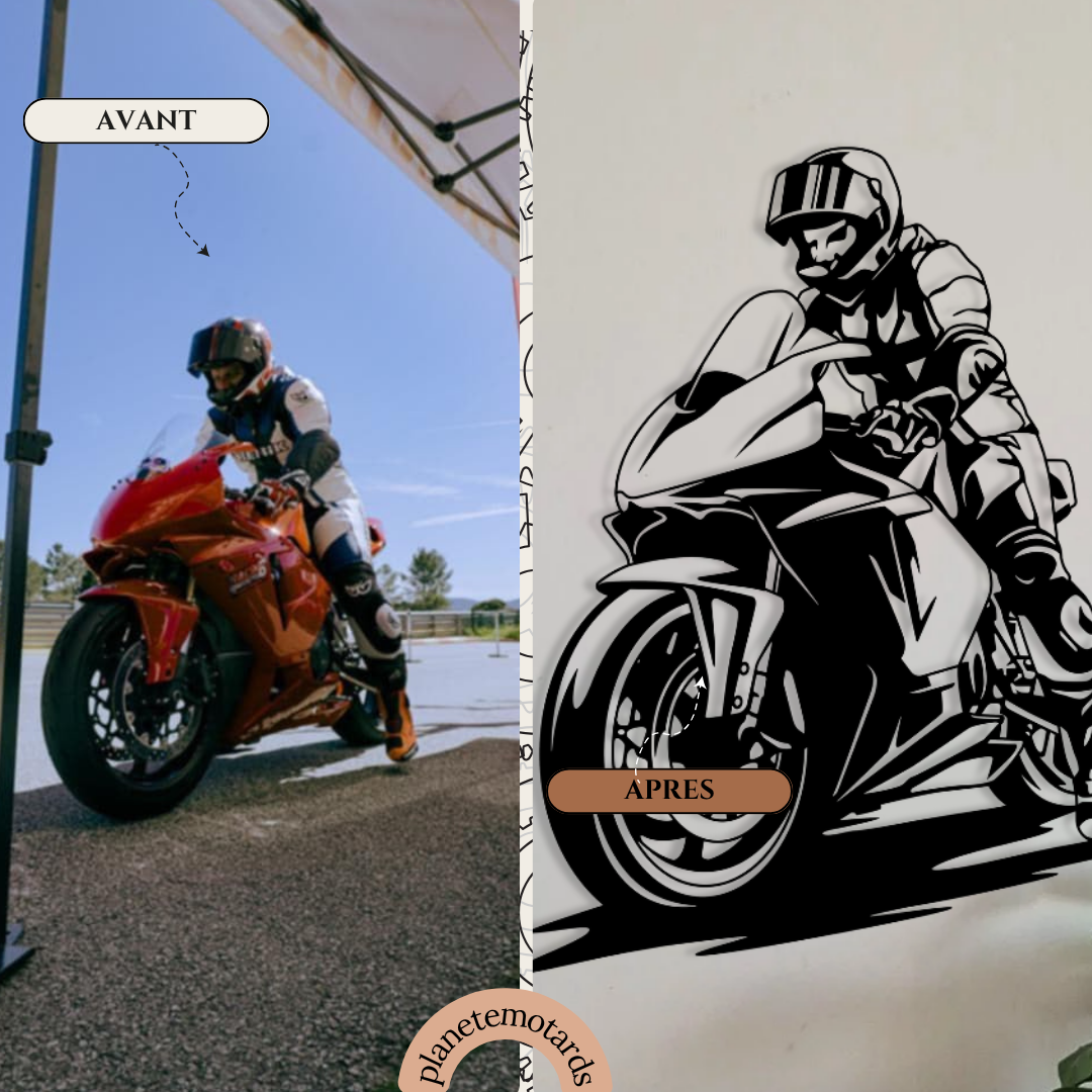 Création sur mesure en acier – décoration personnalisée moto, auto, logo – fabrication artisanale française