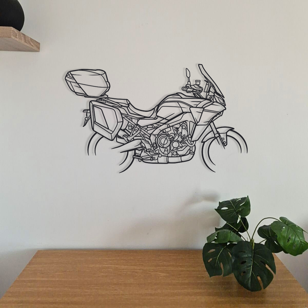 Moto en acier 80 cm – décoration murale métal – fabrication française artisanale