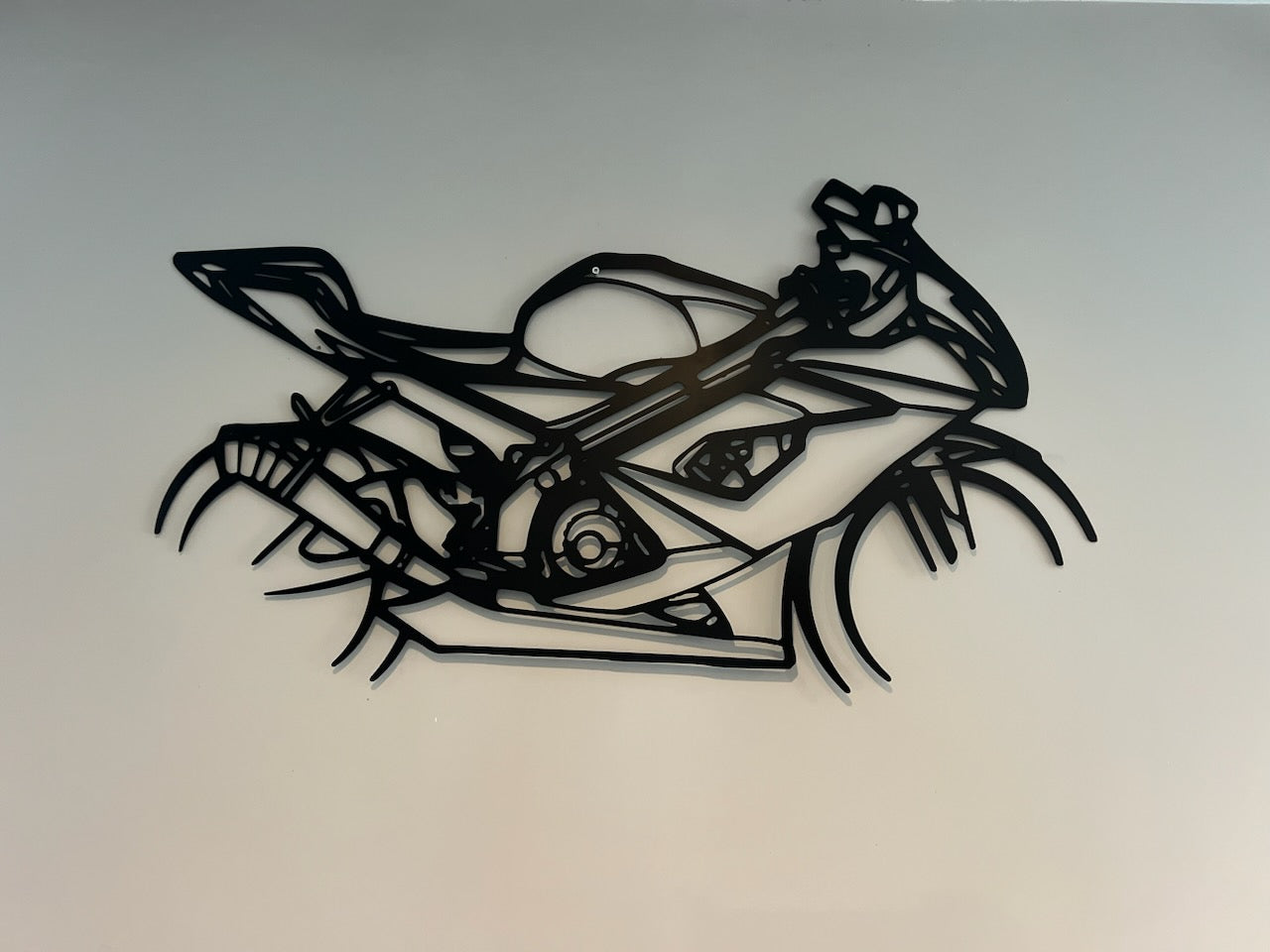 Moto en acier 80 cm – décoration murale métal – fabrication française artisanale