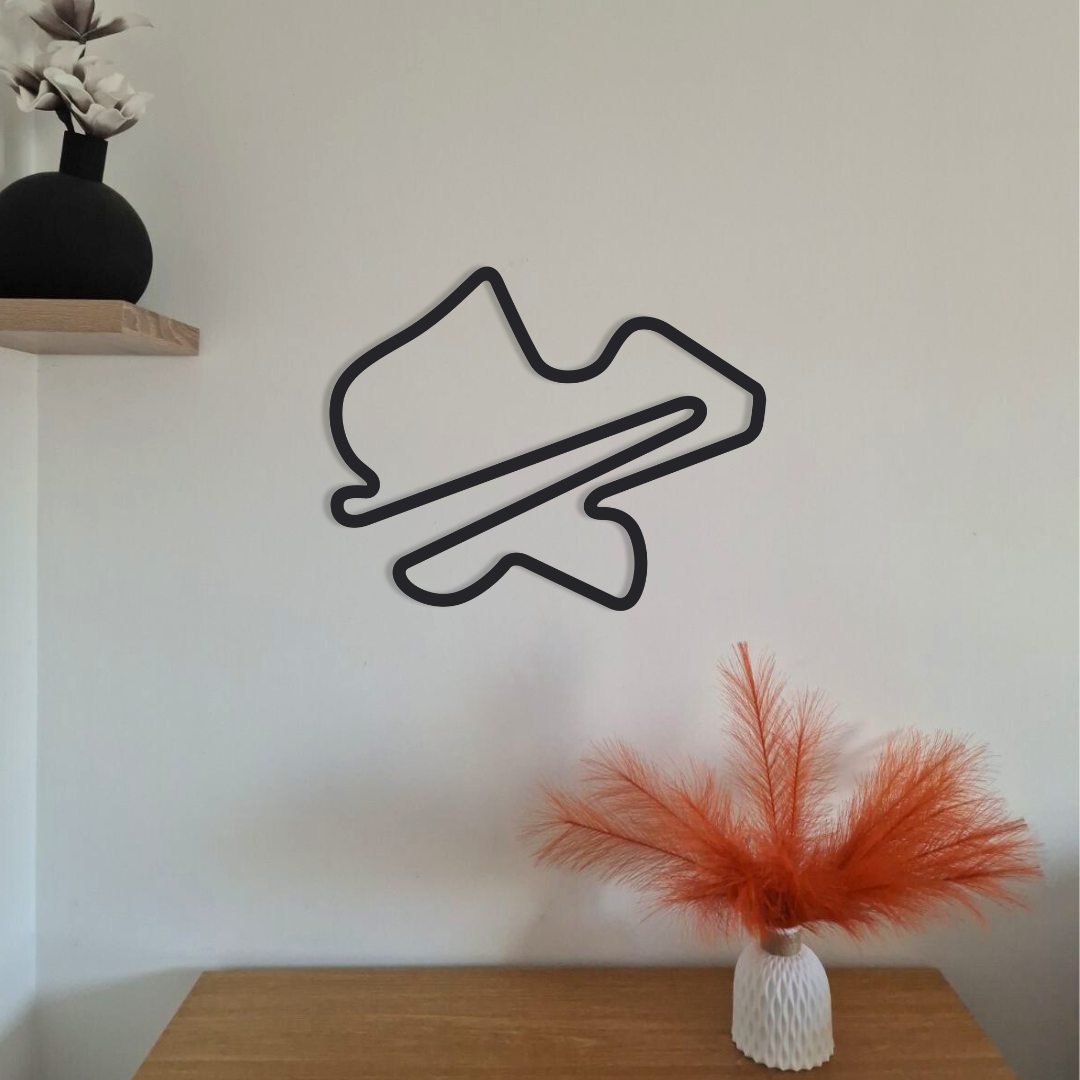 Décoration murale circuits MotoGP en acier – tracés célèbres – fabrication artisanale française – déco motard racing