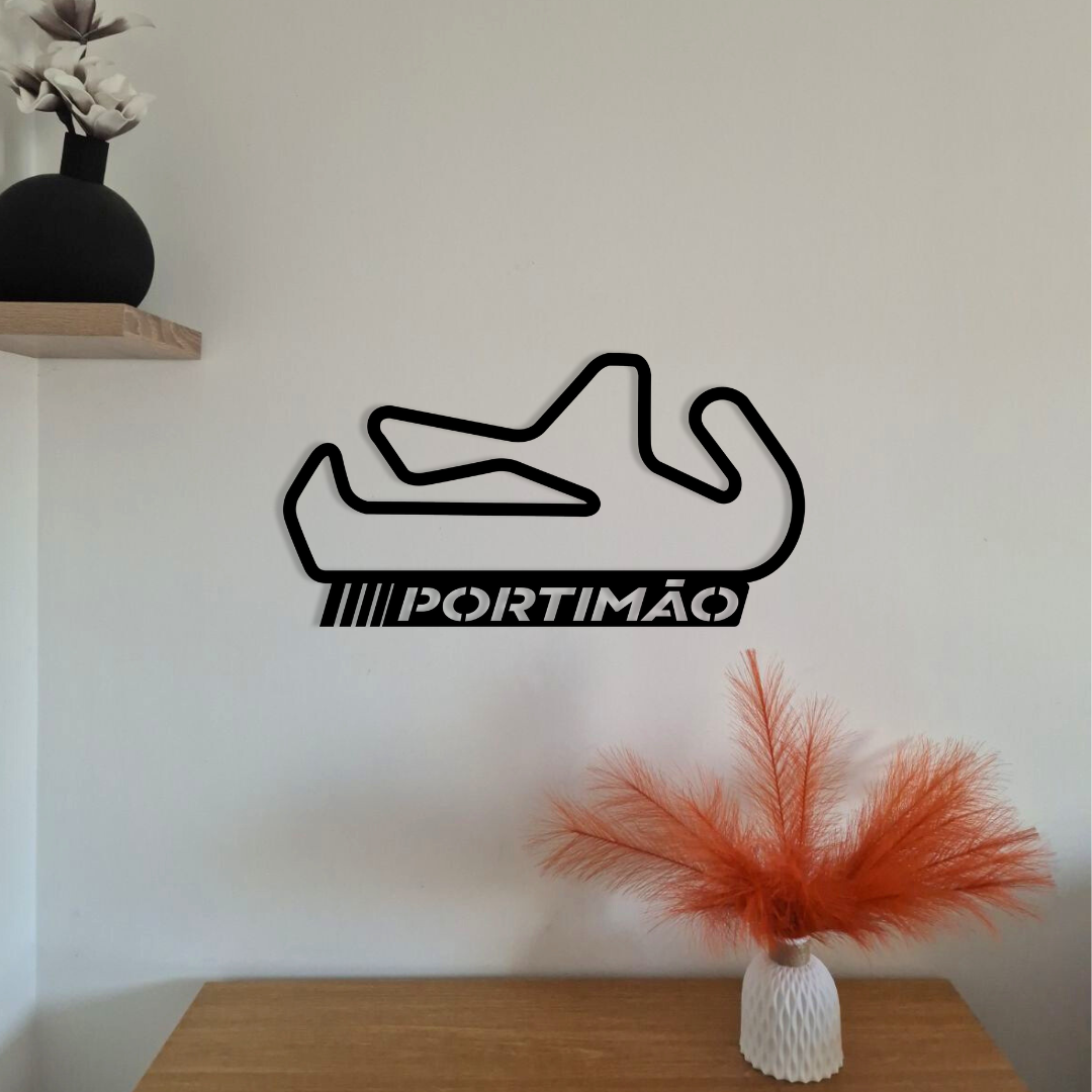 Circuit moto en métal avec texte personnalisé – déco murale – fabrication française artisanale