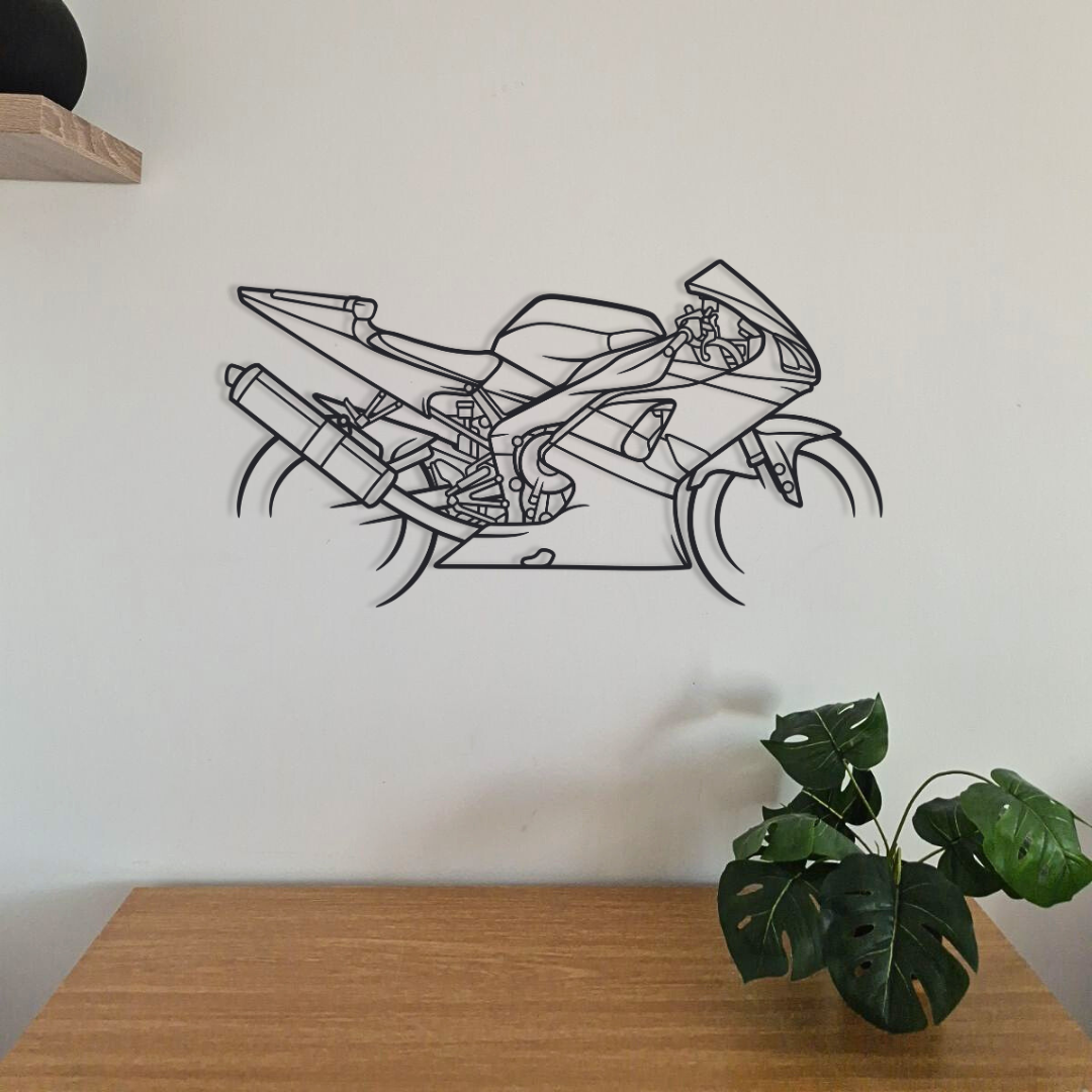 Moto en acier 80 cm – décoration murale métal – fabrication française artisanale