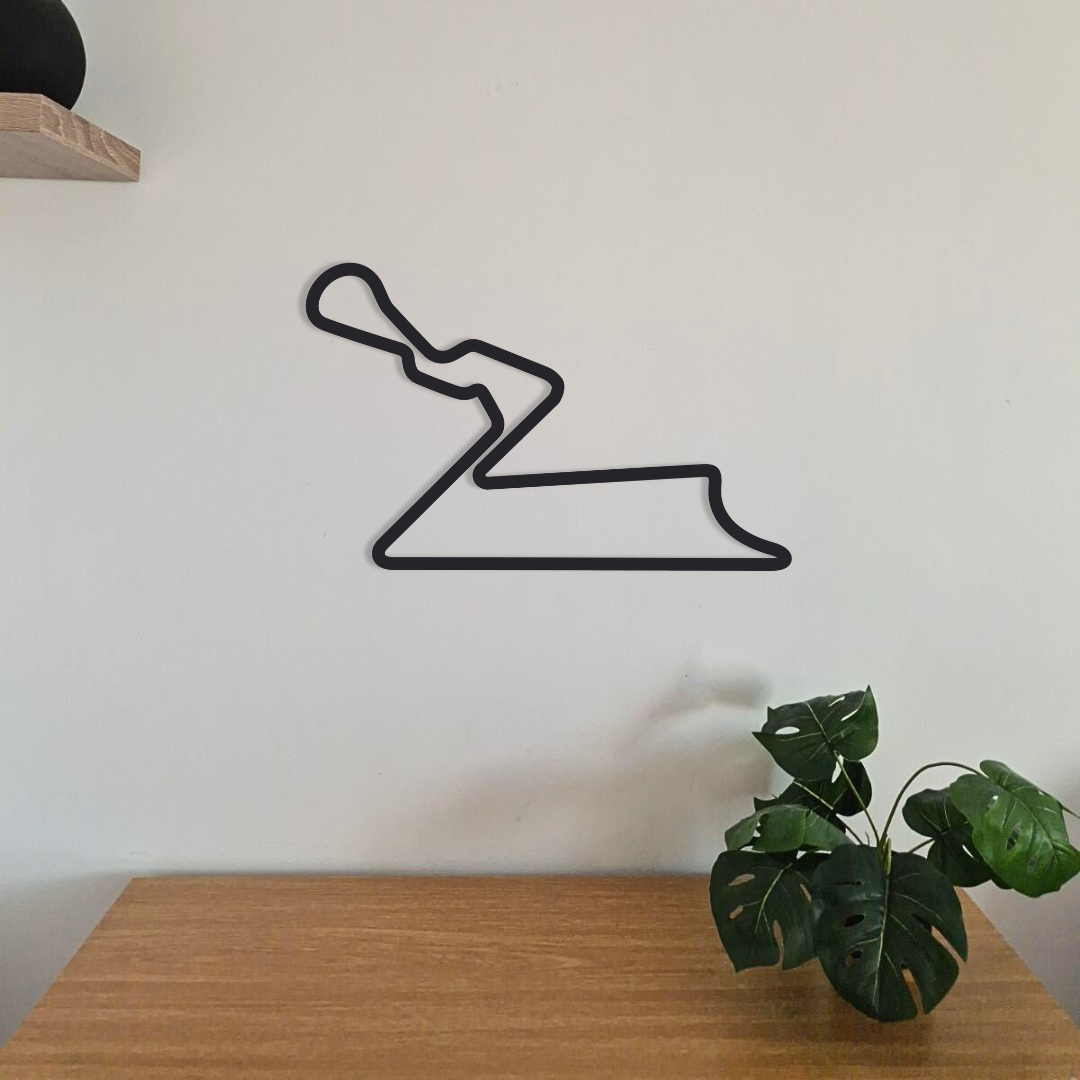 Décoration murale circuits MotoGP en acier – tracés célèbres – fabrication artisanale française – déco motard racing