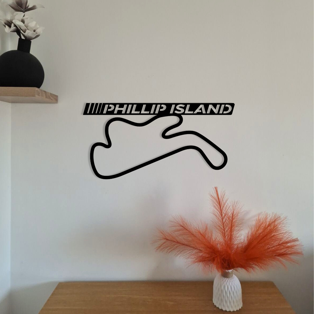 Circuit moto en métal avec texte personnalisé – déco murale – fabrication française artisanale