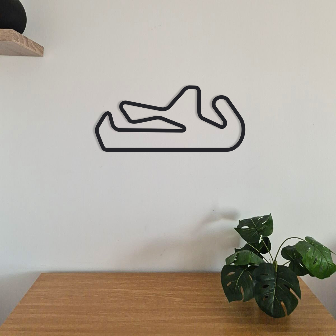 Décoration murale circuits MotoGP en acier – tracés célèbres – fabrication artisanale française – déco motard racing