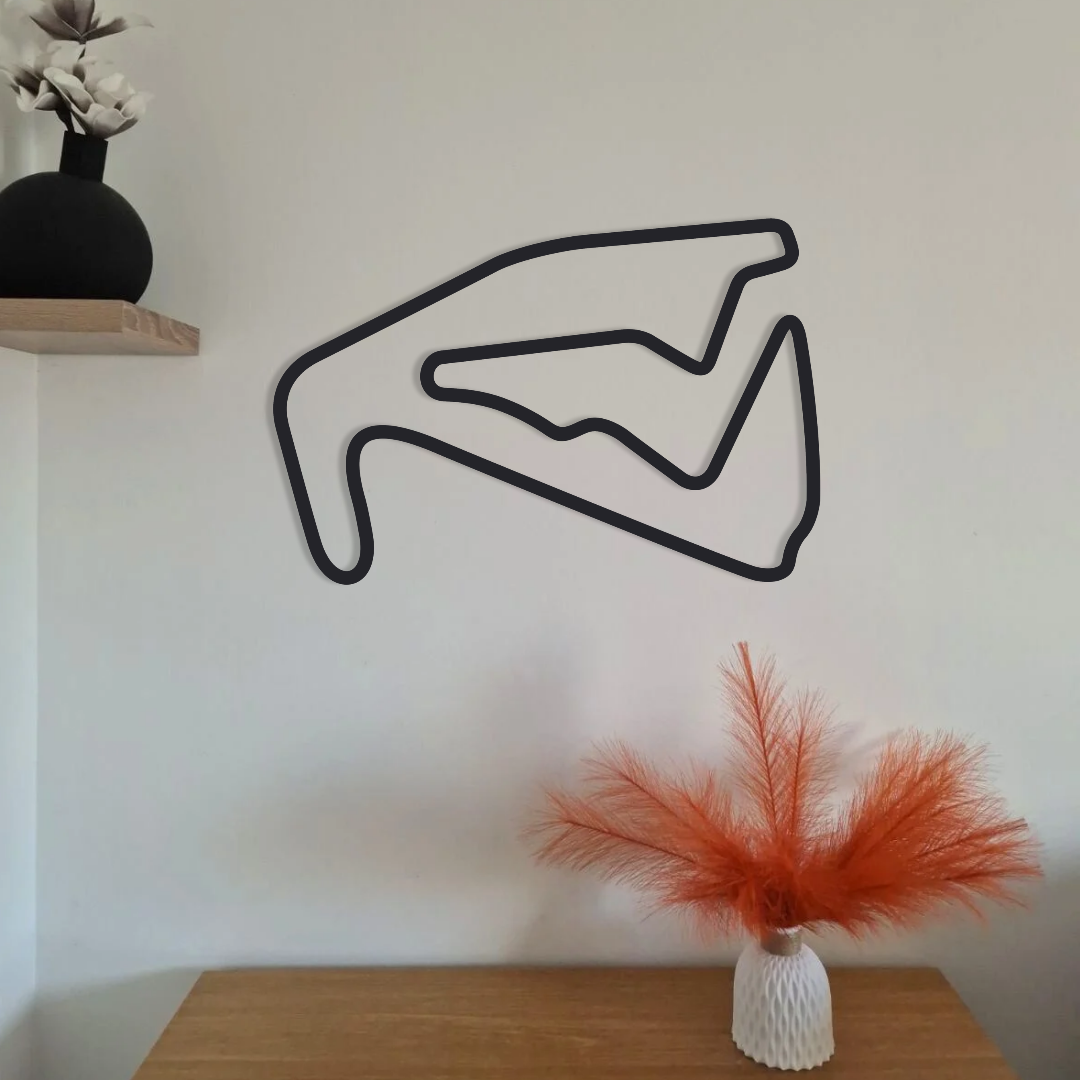 Circuits France en Acier Mural – Déco Circuits Moto Auto FR