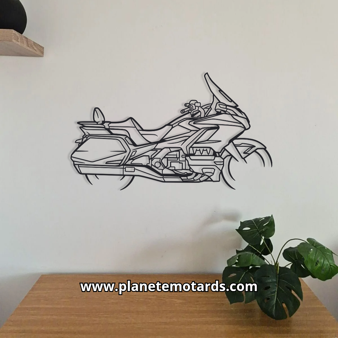 Moto en acier 95 cm – Déco murale métal XXL fabriqué en France