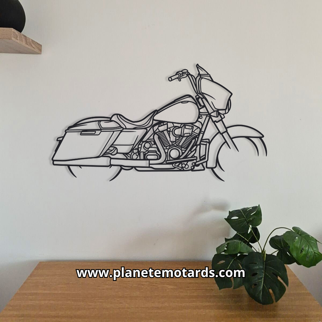 Moto en acier 95 cm – Déco murale métal XXL fabriqué en France