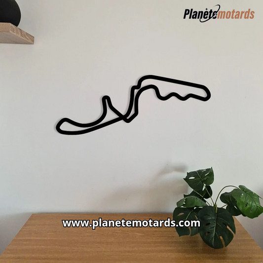 Circuit Moto Endurance en Acier – Déco Murale Tracé EWC
