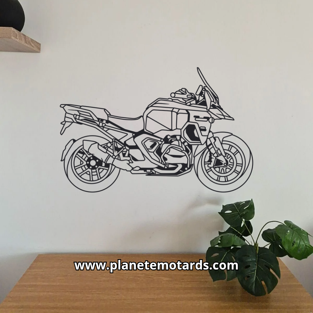Moto en acier PREMIUM – décoration murale métal – fabrication française artisanale – design haut de gamme