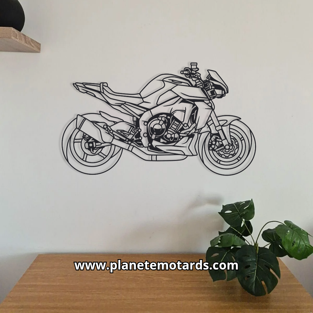 Moto en acier PREMIUM – décoration murale métal – fabrication française artisanale – design haut de gamme