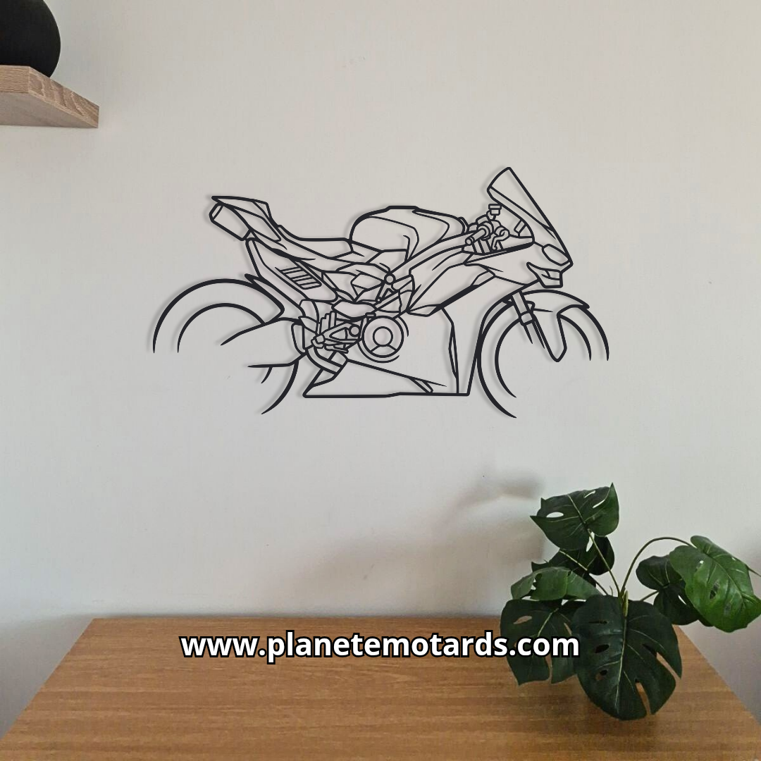 Moto en acier 80 cm – décoration murale métal – fabrication française artisanale