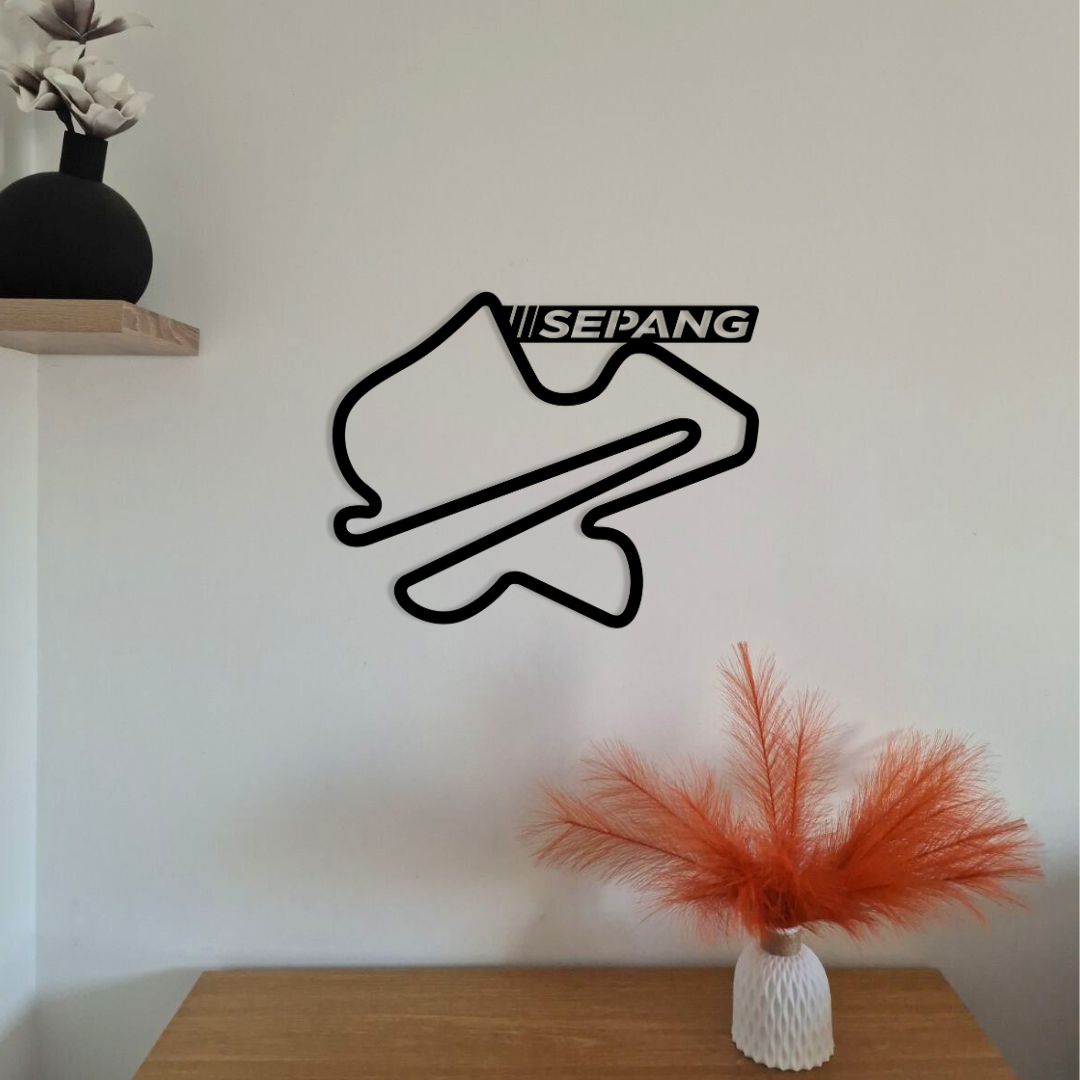 Circuit moto en métal avec texte personnalisé – déco murale – fabrication française artisanale