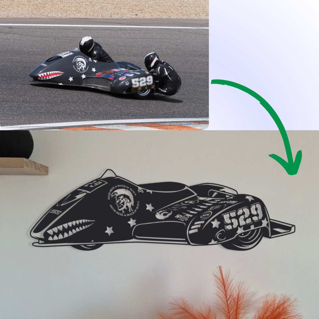 Création sur mesure en acier – décoration personnalisée moto, auto, logo – fabrication artisanale française