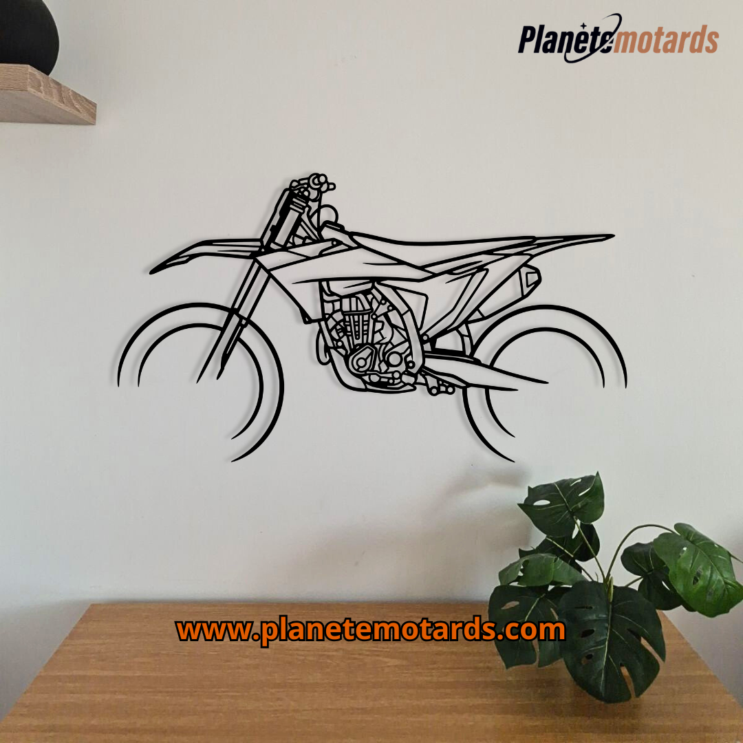 Moto en acier 60 cm – Déco murale métal made in France
