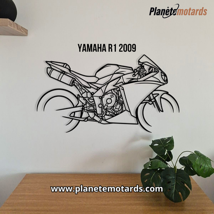 Moto en acier 60 cm – Déco murale métal made in France