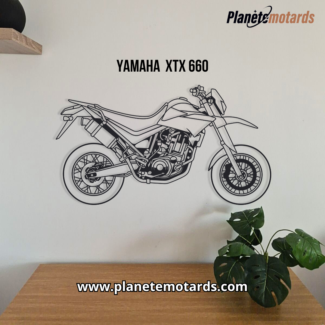 Moto en acier PREMIUM – Déco murale métal haut de gamme