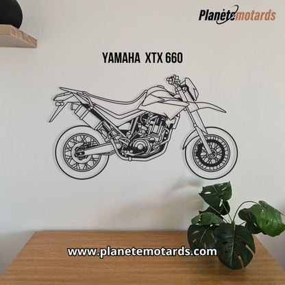 Moto en acier PREMIUM – Déco murale métal haut de gamme