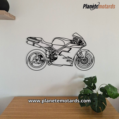 Moto en acier PREMIUM – Déco murale métal haut de gamme