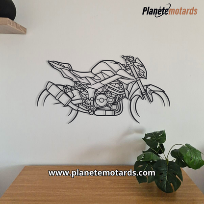 Moto en acier 95 cm – Déco murale métal XXL fabriqué en France