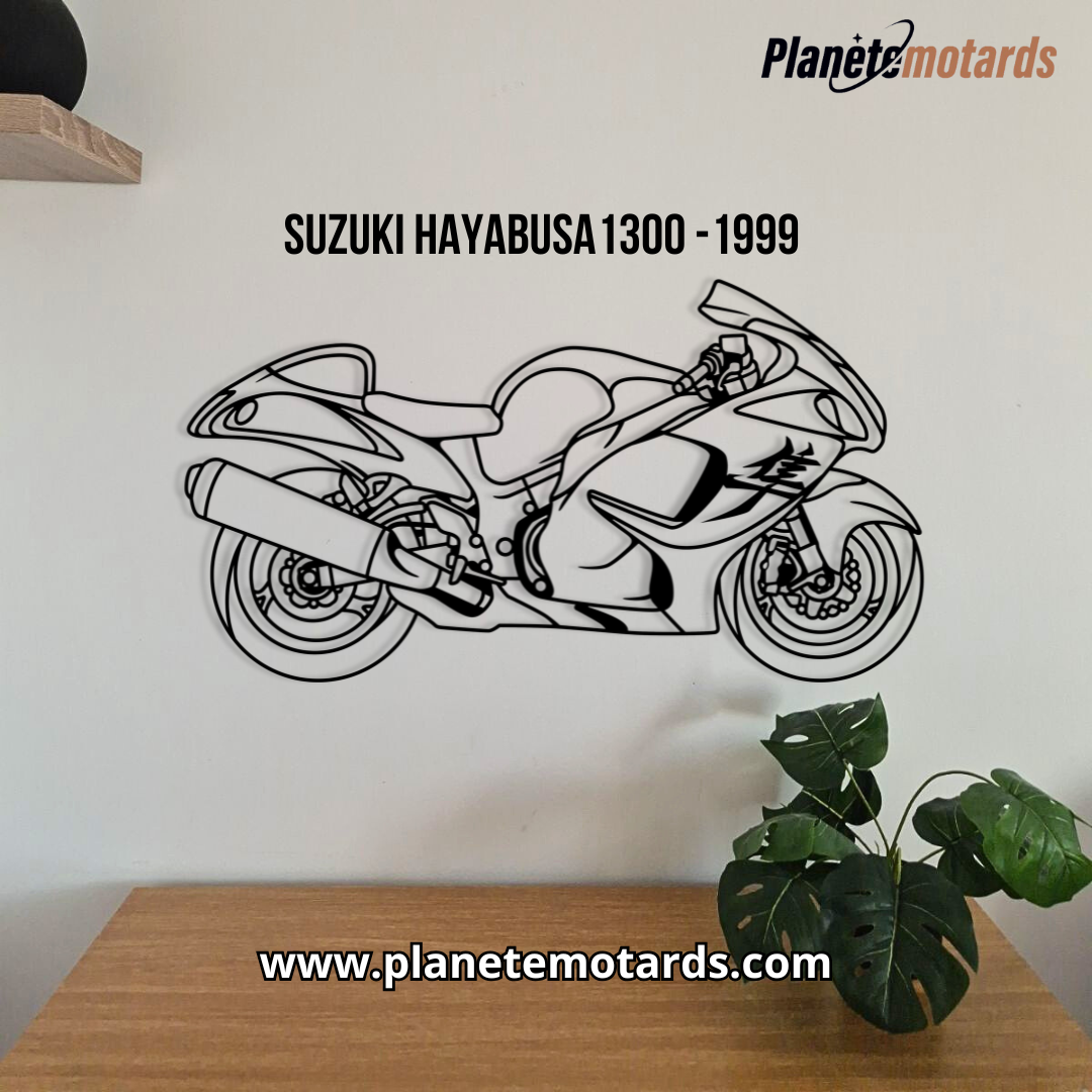 Moto en acier PREMIUM – Déco murale métal haut de gamme