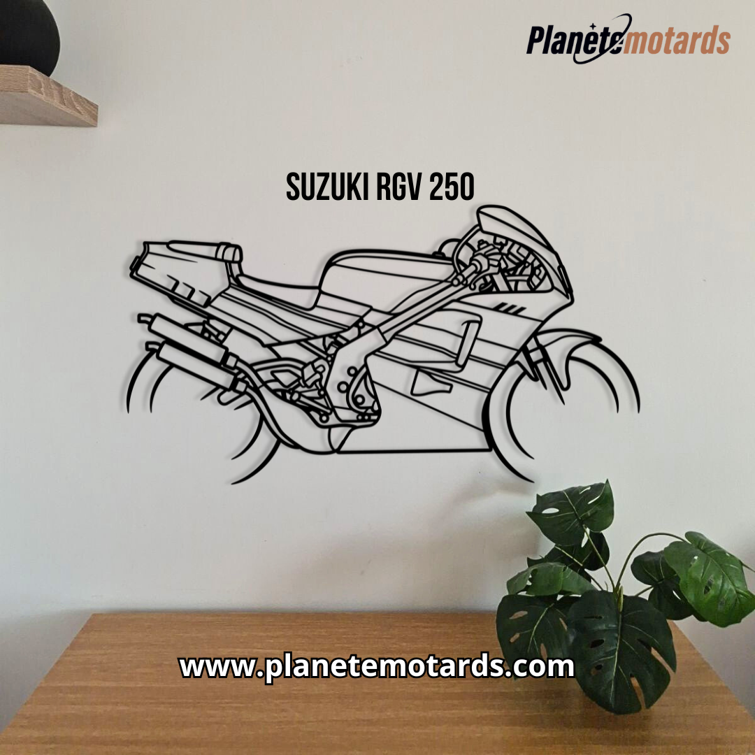 Moto en acier 60 cm – Déco murale métal made in France