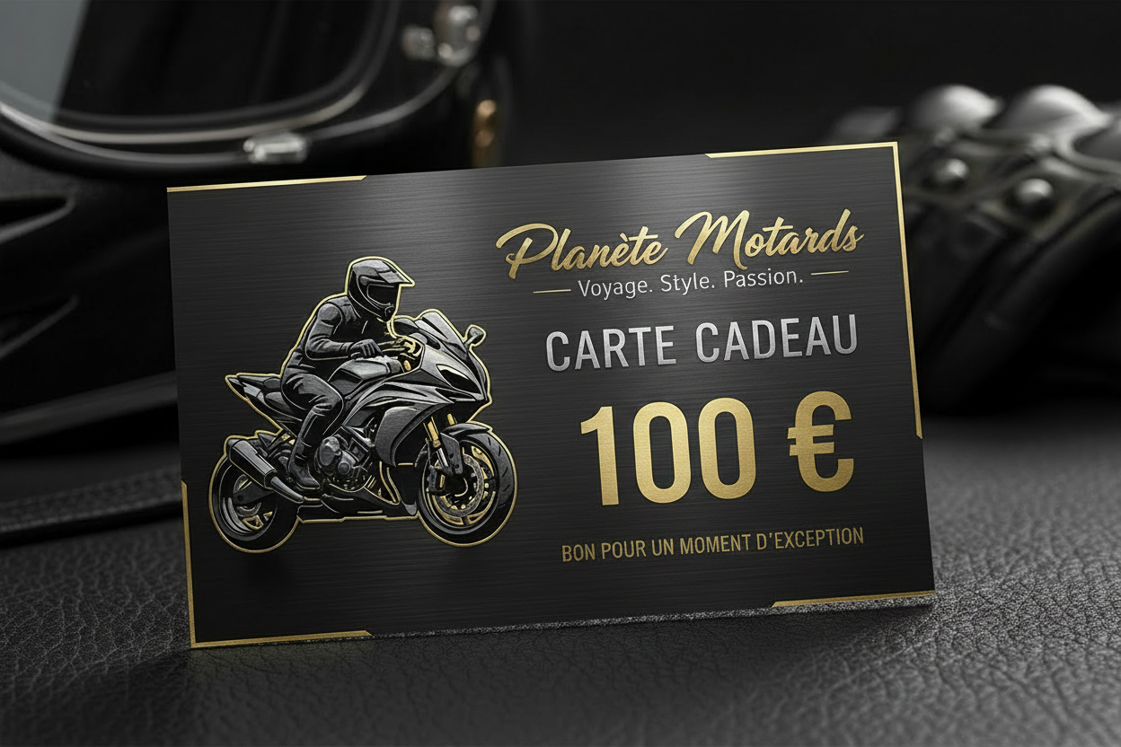 Carte cadeau Planète Motards 100€ contour or