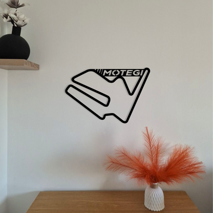 Circuit moto en métal avec texte personnalisé – déco murale – fabrication française artisanale