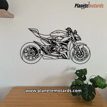 Moto en acier PREMIUM – Déco murale métal haut de gamme