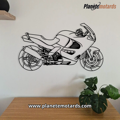Moto en acier PREMIUM – Déco murale métal haut de gamme