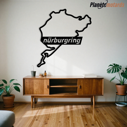 Circuit Nurburgring en Acier – Déco Murale Mythique