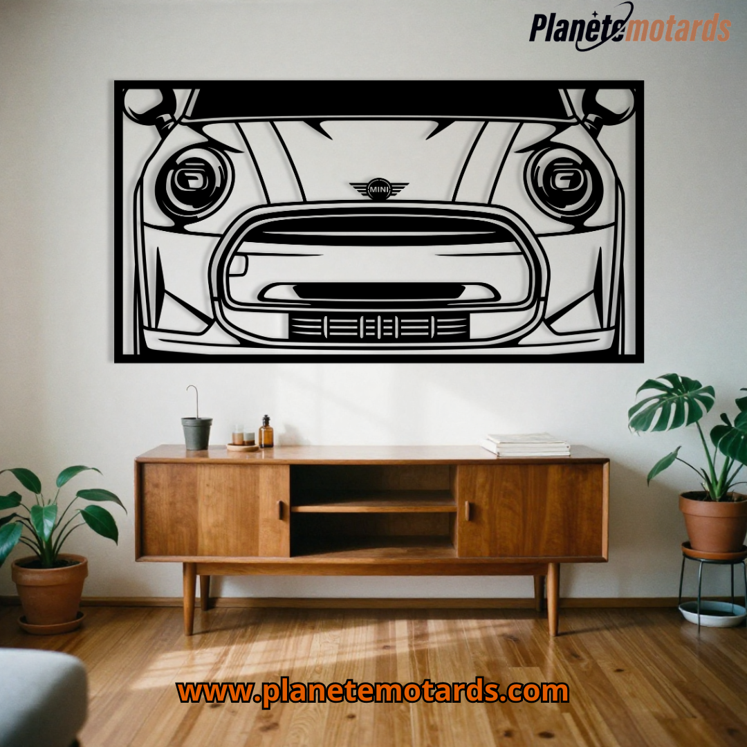 Cadre Acier Regard Qui Tue voiture  – Déco Murale voiture Intense