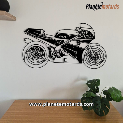 Moto en acier PREMIUM – Déco murale métal haut de gamme