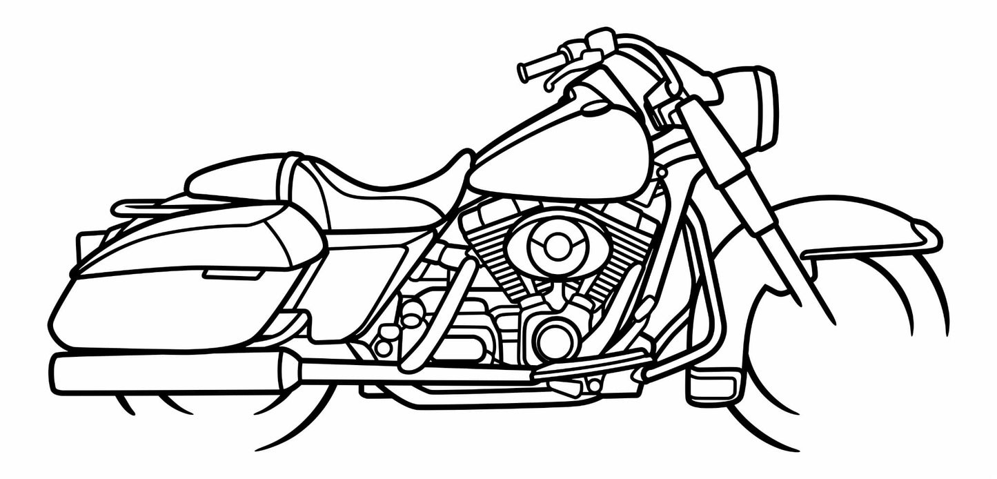 Moto en acier 60 cm – Déco murale métal made in France