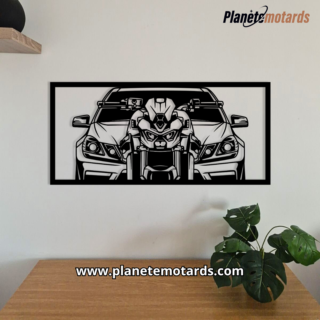 Cadre acier personnalisé Moto ou Voiture – Déco murale unique