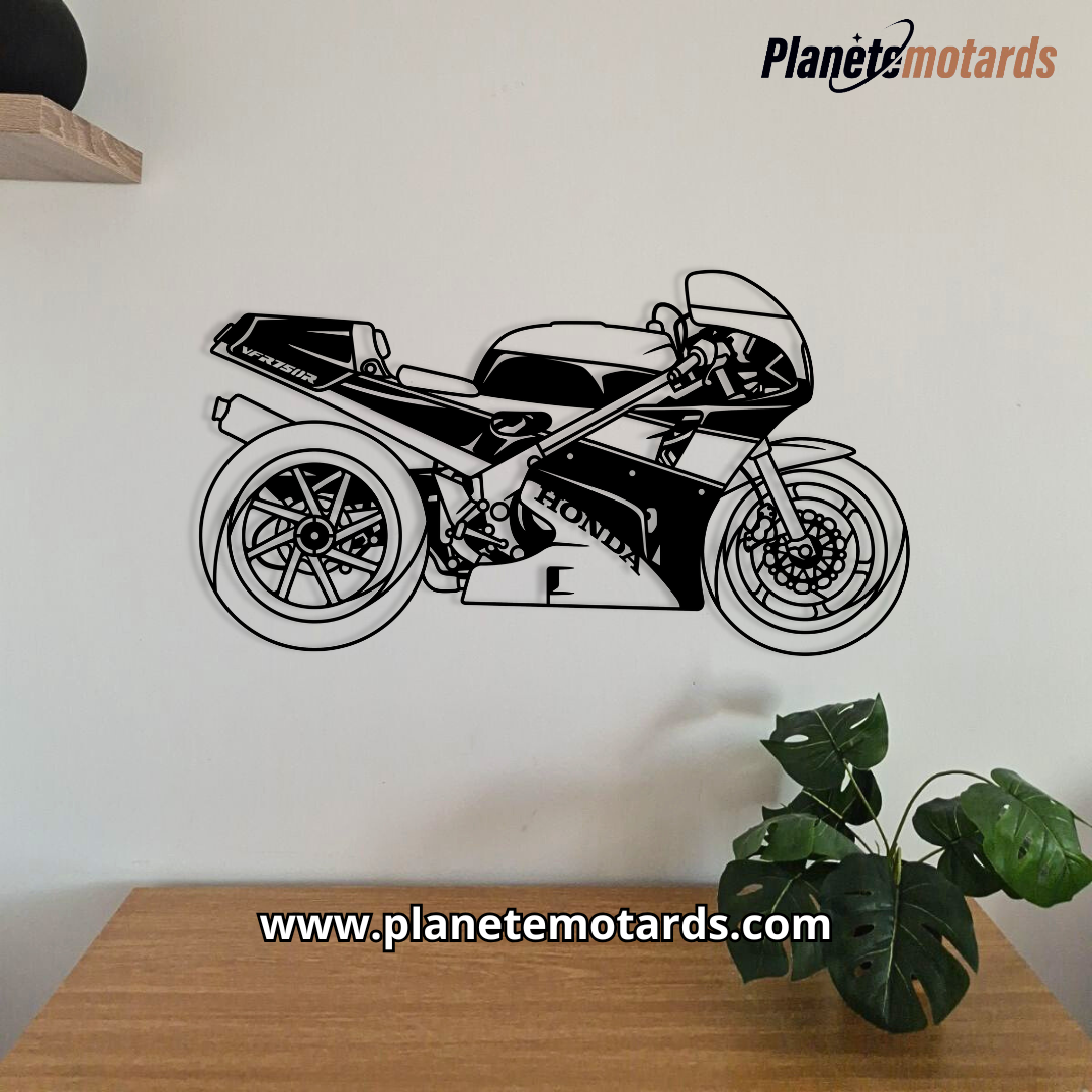Moto en acier PREMIUM – Déco murale métal haut de gamme