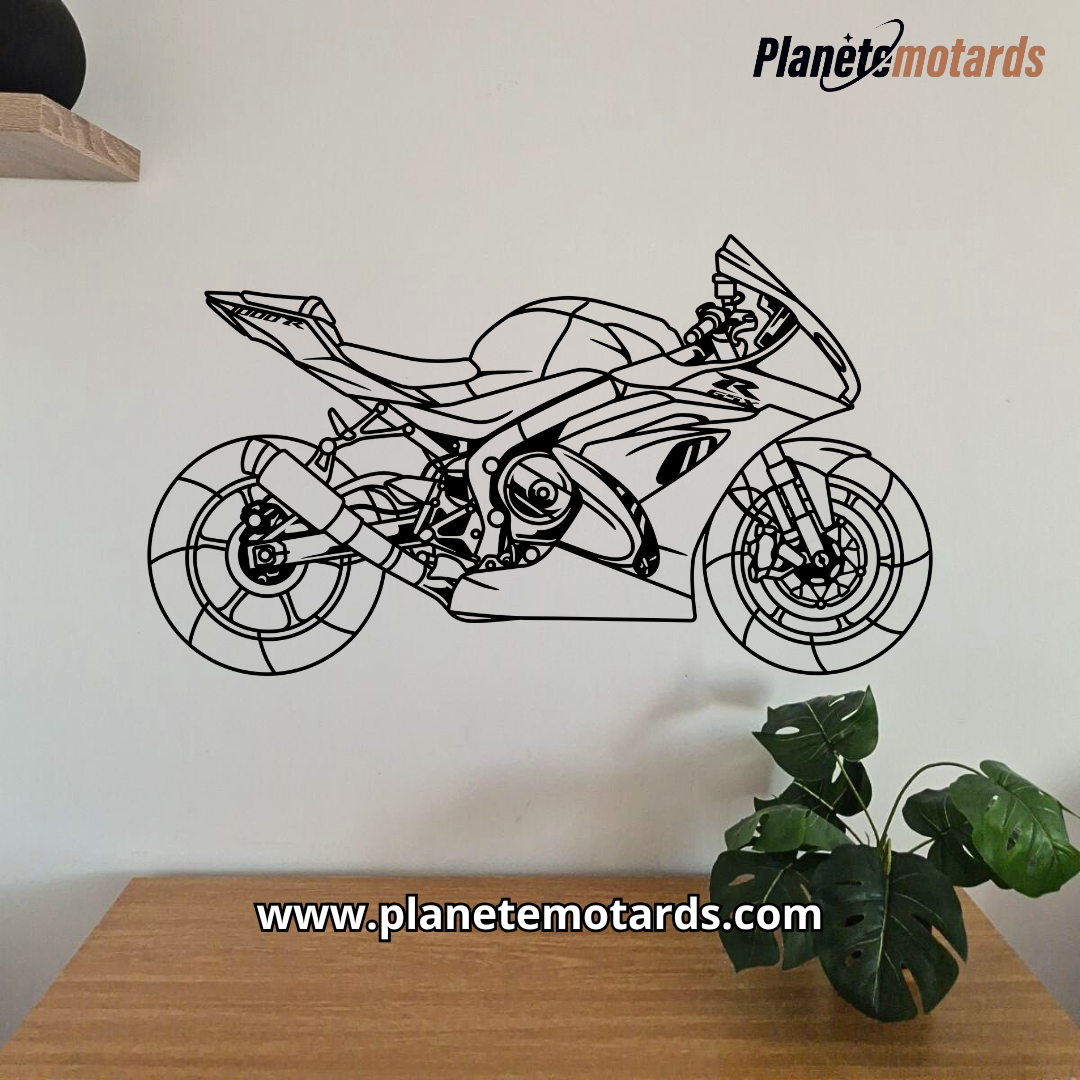Moto en acier PREMIUM – Déco murale métal haut de gamme